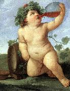 Guido Reni Drinking Bacchus oil painting artist